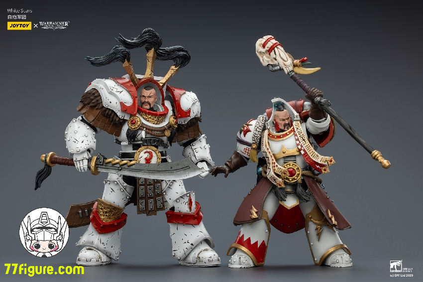 【予約受付終了】ジョイトイ JoyToy Source 1/18 『ウォーハンマー40K』ホワイト・スカーズ 二体セット 塗装済み可動フィギュア