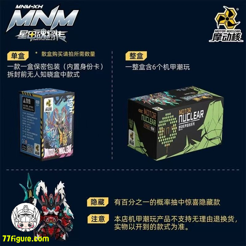 【予約商品】摩動核 Motor Nuclear ブラインドボックス（全6種セット）