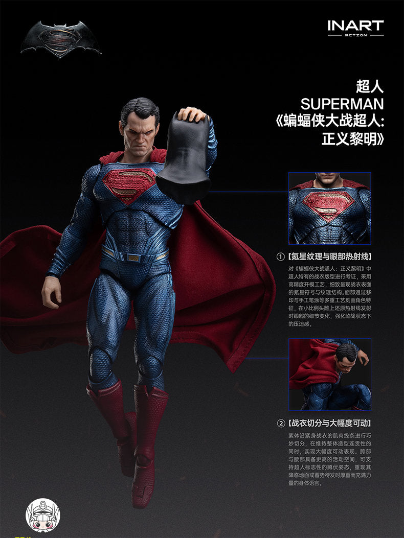 【予約商品】INART 1/12 HG M0005『バットマン vs スーパーマン：ジャスティスの誕生』スーパーマン 塗装済み可動フィギュア
