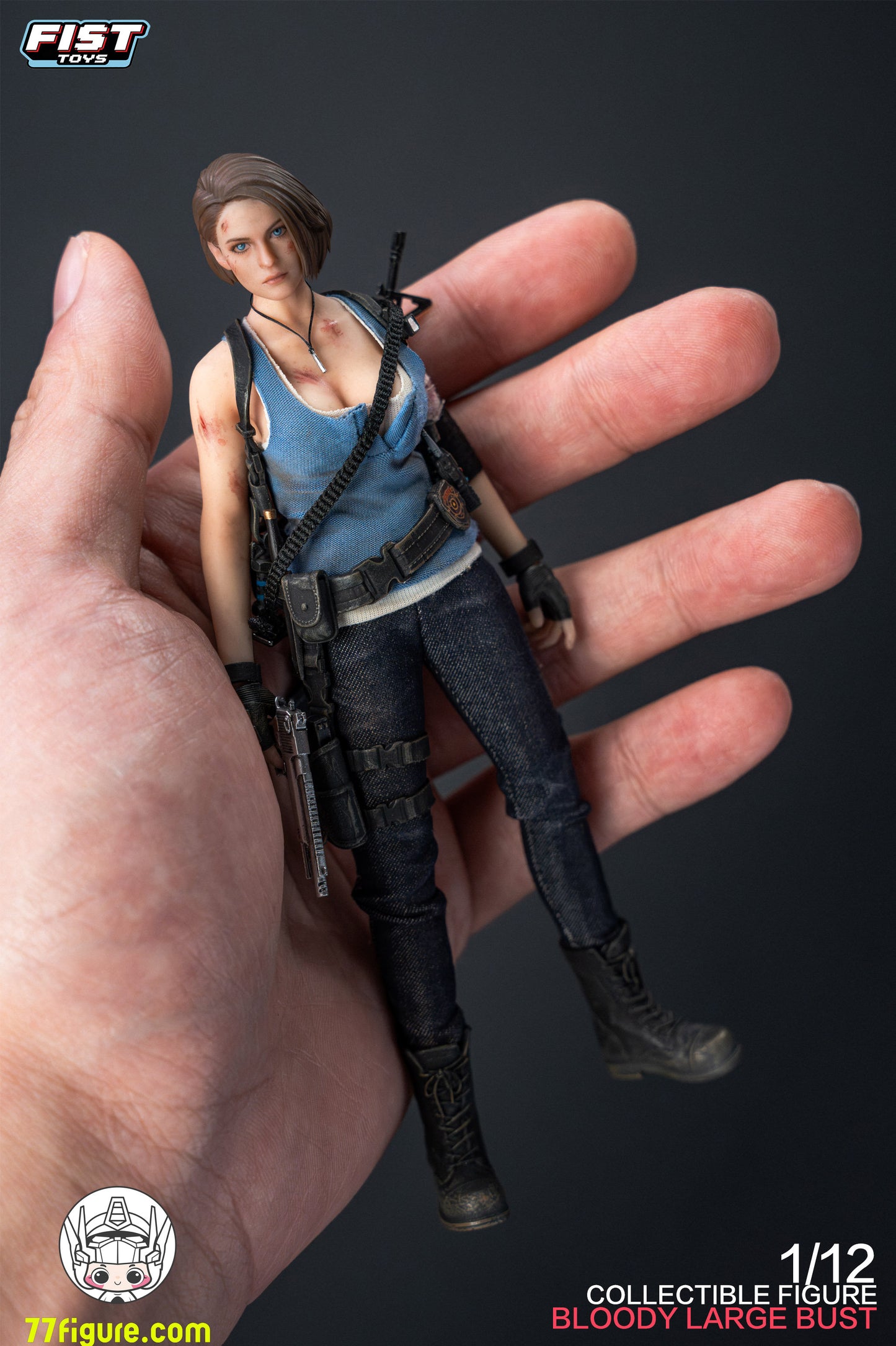 Fist Toys 1/12 FIST-002 ドゥームズデイ・コップ ブラッディVer. ラージバストVer. 塗装済み可動フィギュア