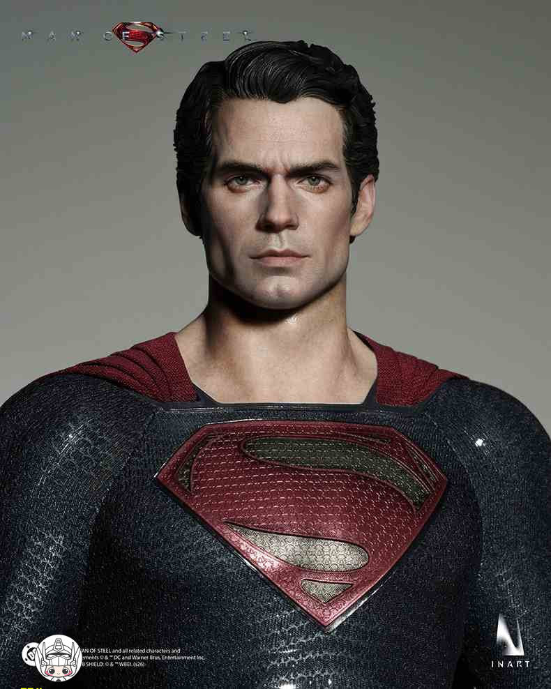 【予約商品】INART 1/6 AgA042 スーパーマン：マン・オブ・スティール スーパーマン ダブルヘッドスカルプトVer. 塗装済み可動フィギュア
