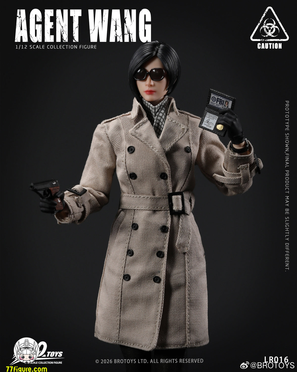 【予約商品】BroToys 1/12 エージェント・ワン 塗装済み可動フィギュア