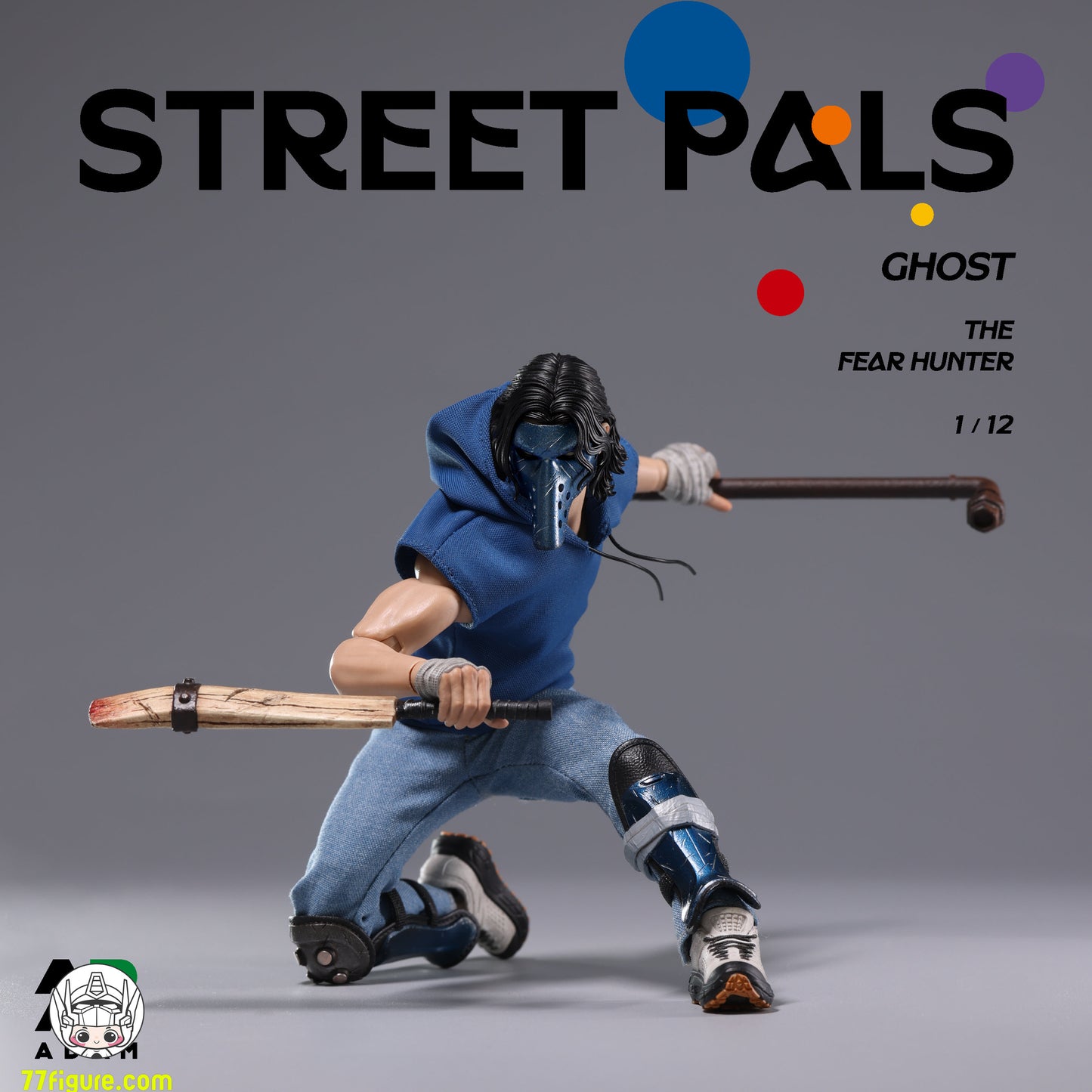 【予約商品】ADAM 1/12 ADS-001 Street Pals ゴースト・ザ・フィアハンター 塗装済み可動フィギュア