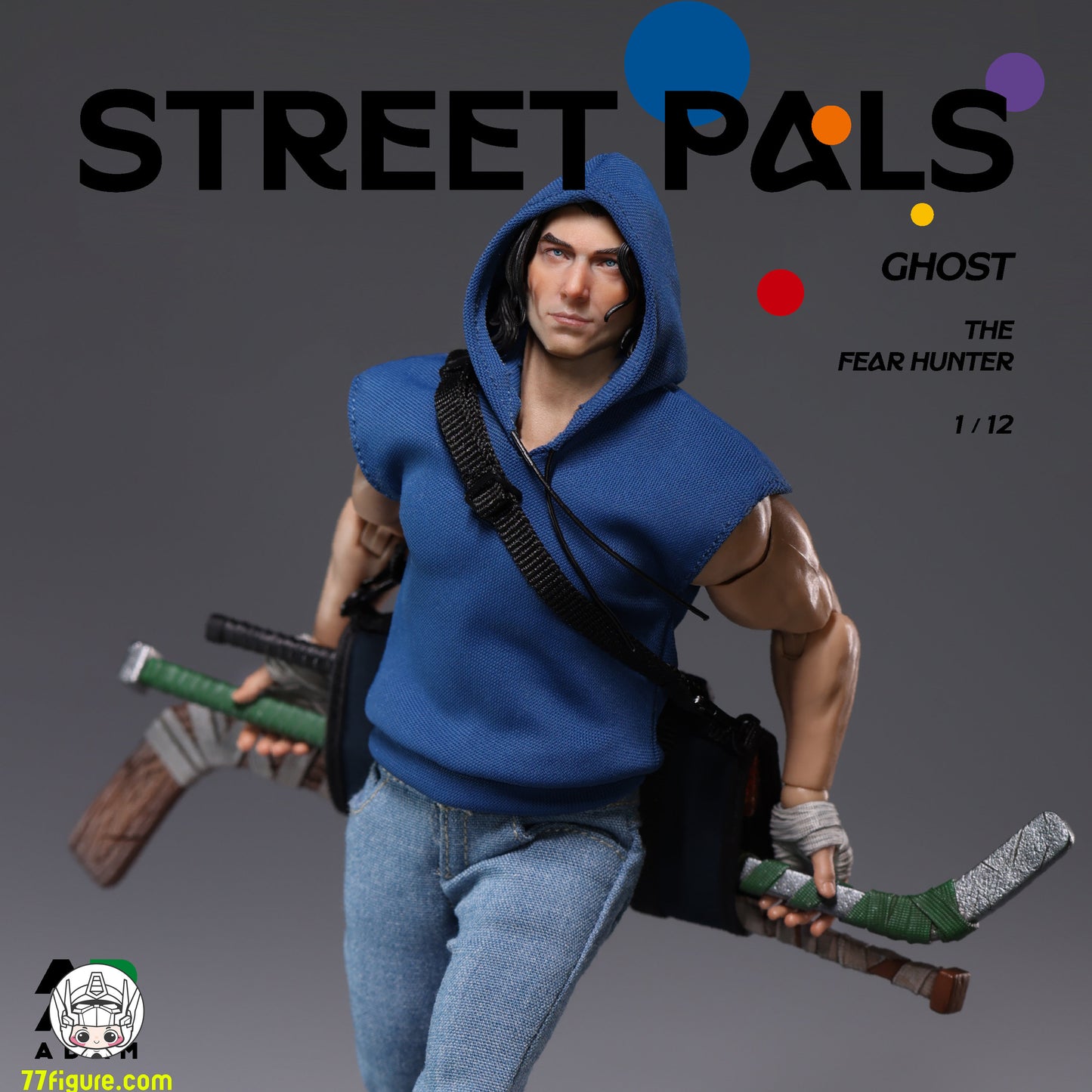 【予約商品】ADAM 1/12 ADS-001 Street Pals ゴースト・ザ・フィアハンター 塗装済み可動フィギュア