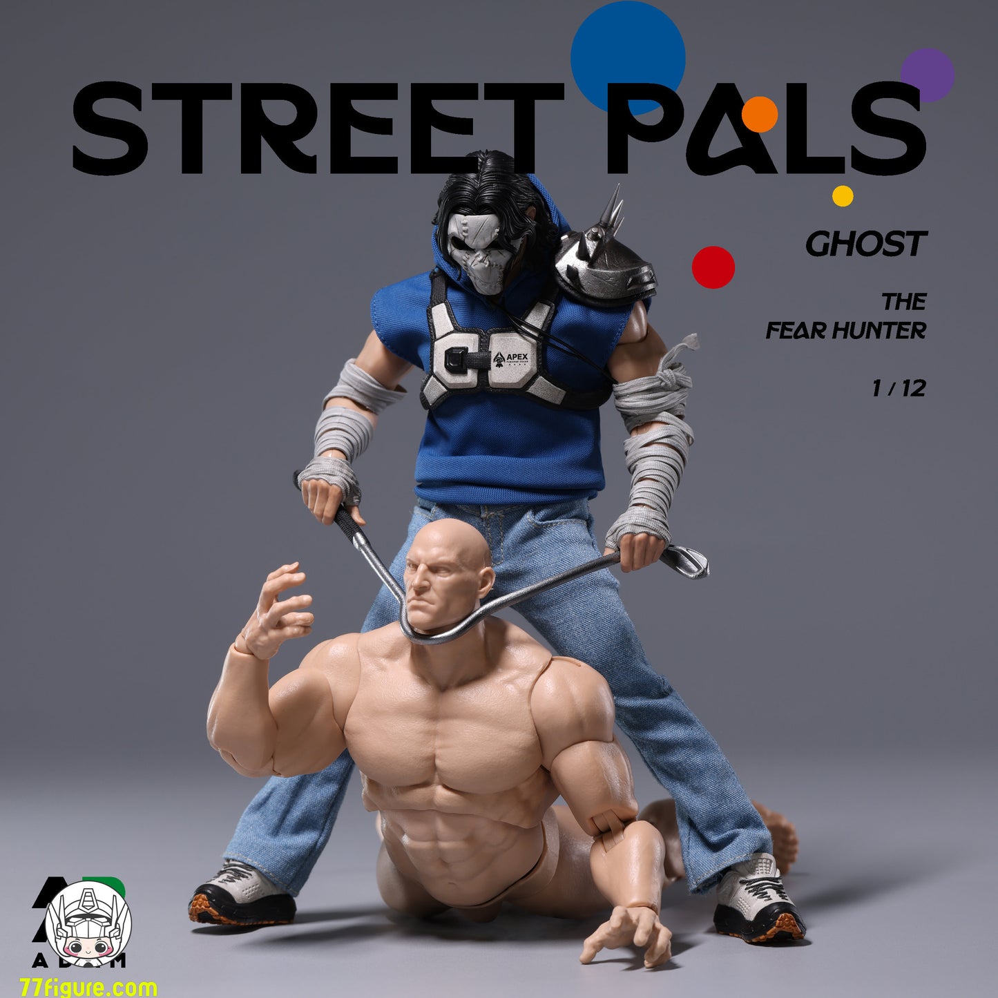 【予約商品】ADAM 1/12 ADS-001 Street Pals ゴースト・ザ・フィアハンター 塗装済み可動フィギュア