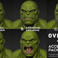 【予約商品】MODARC Studio 1/12 スーパーバルキー 男性ボディ グリーンスキンVer. 塗装済み可動フィギュア