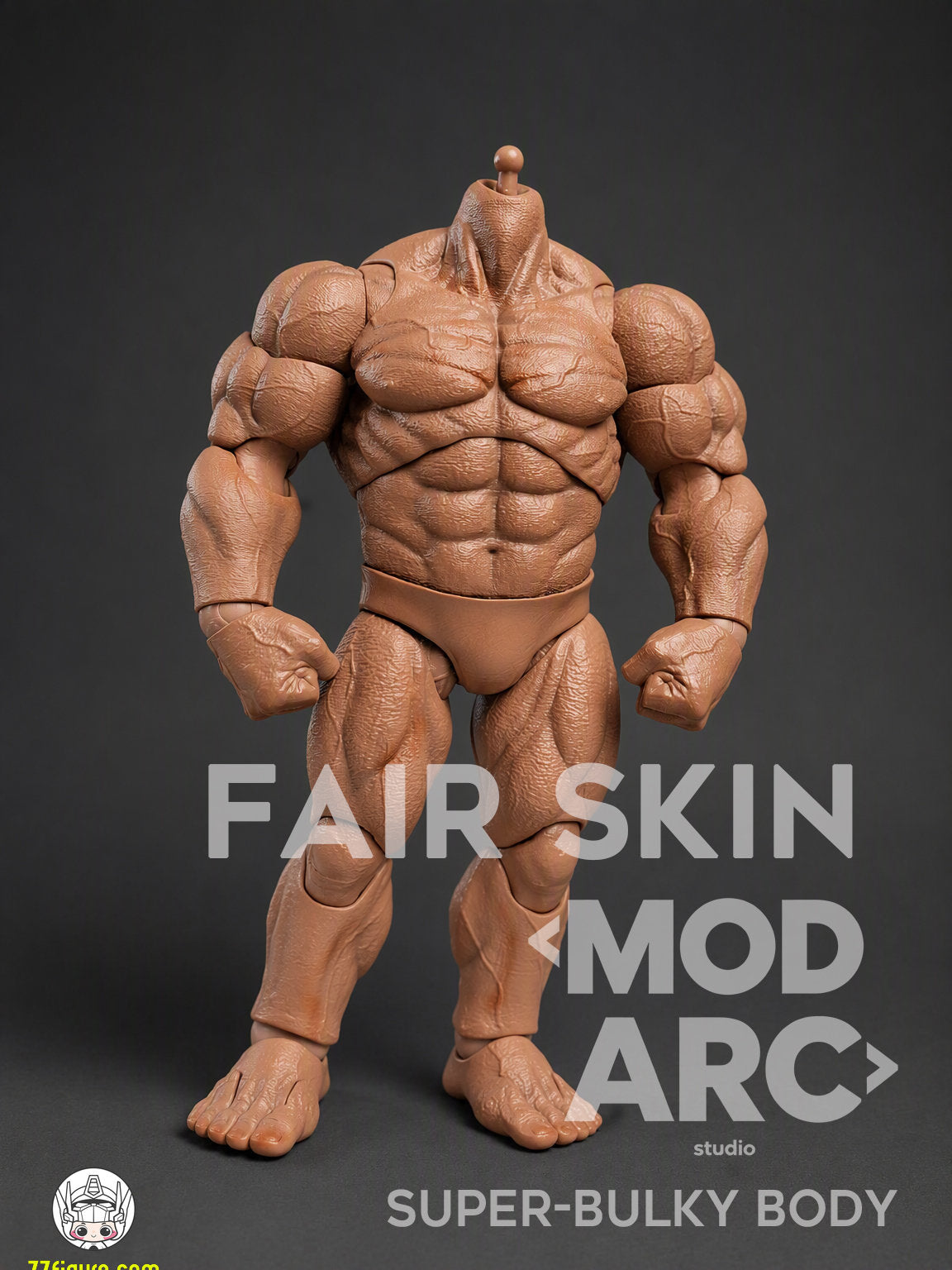 【予約商品】MODARC Studio 1/12 スーパーバルキー 男性ボディ フェアスキンVer. 塗装済み可動フィギュア