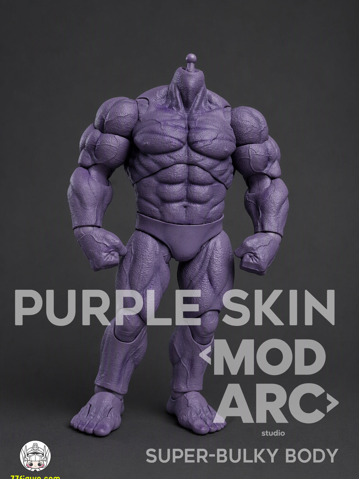 【予約商品】MODARC Studio 1/12 スーパーバルキー 男性ボディ パープルスキンVer. 塗装済み可動フィギュア