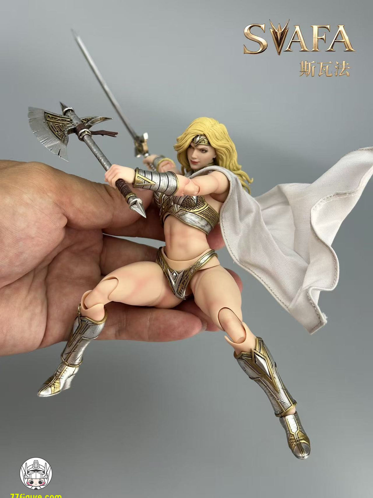 【予約商品】Fury Toys 1/12 FSV01 ノーザン・ヴァルキリー スヴァファ ホワイトスキン ゴールデンアーマーVer. 塗装済み可動フィギュア