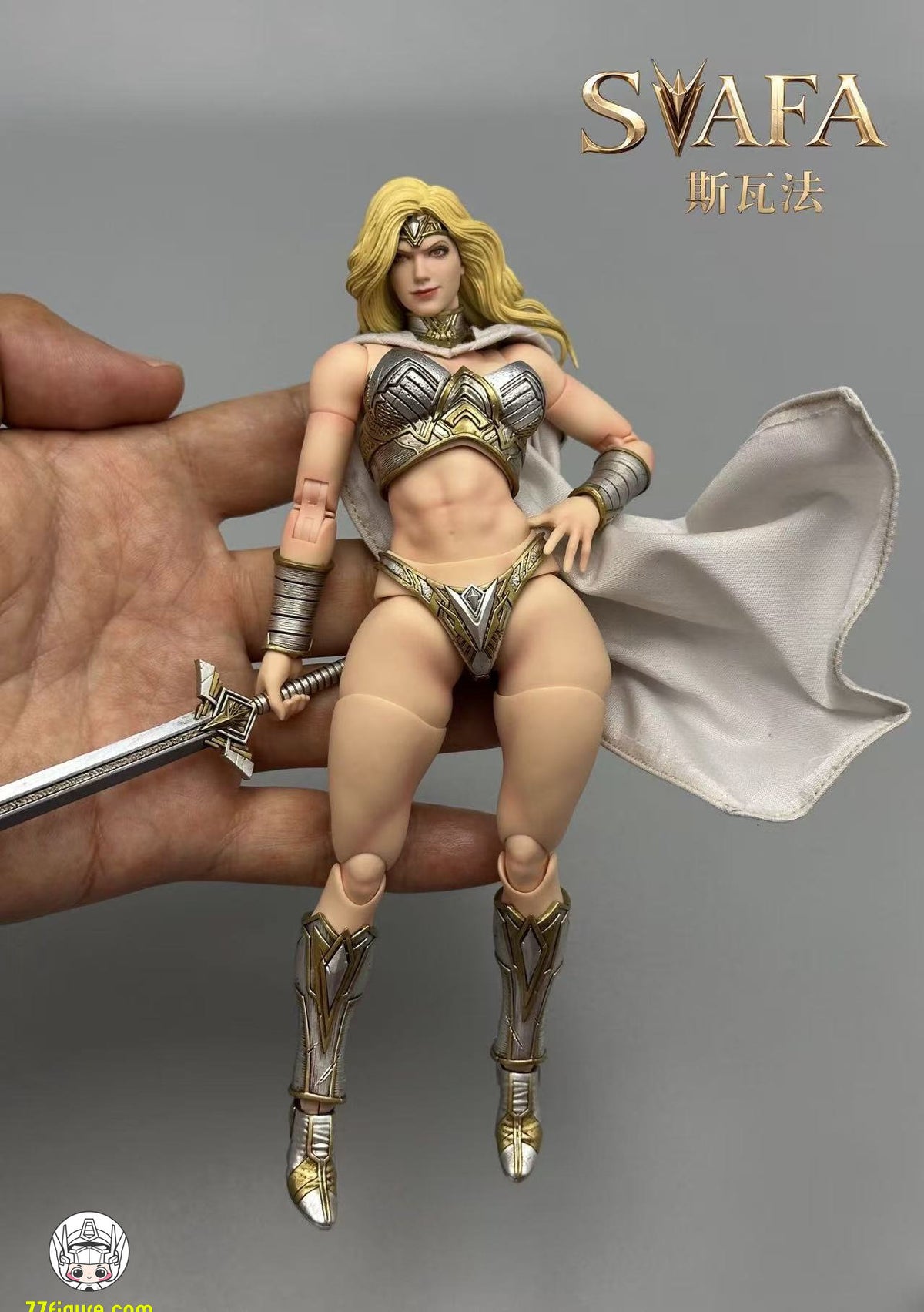【予約商品】Fury Toys 1/12 FSV01 ノーザン・ヴァルキリー スヴァファ ホワイトスキン ゴールデンアーマーVer. 塗装済み可動フィギュア