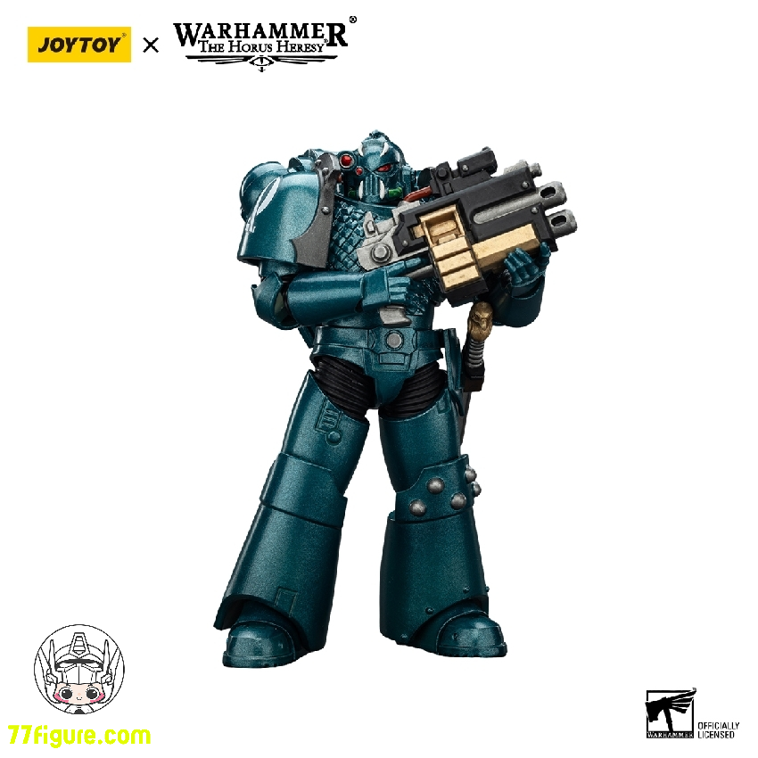 【品切れ】ジョイトイ JoyToy Source 1/18 『ウォーハンマー ホルスの異端』アルファ・レギオン ヘッドハンター ベインストライク コンビボルターとパワーダガー付き 塗装済み可動フィギュア