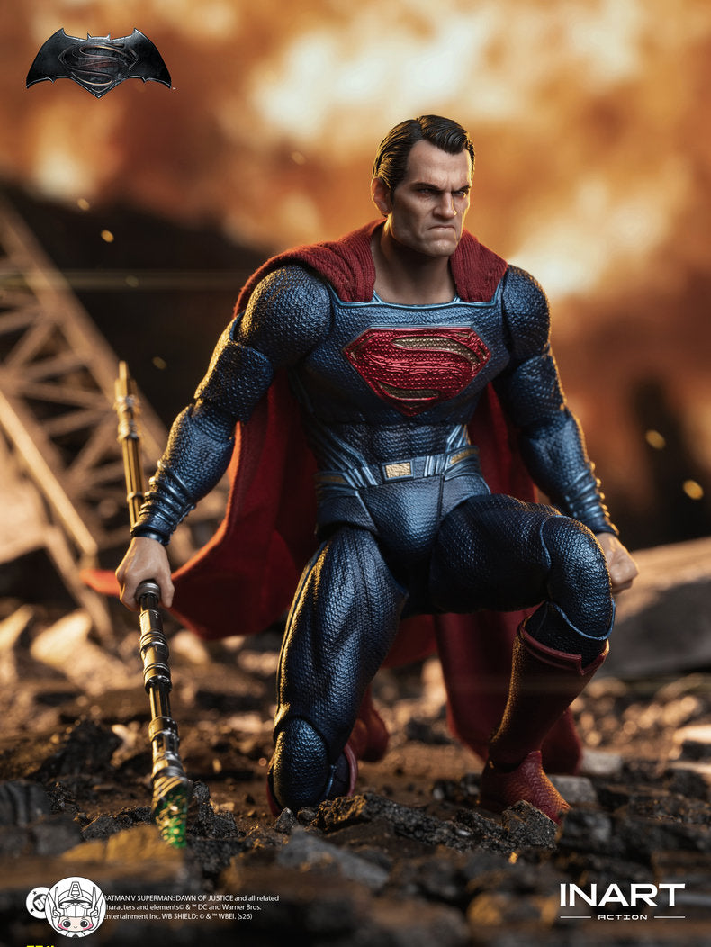 【予約商品】INART 1/12 HG M0005『バットマン vs スーパーマン：ジャスティスの誕生』スーパーマン 塗装済み可動フィギュア