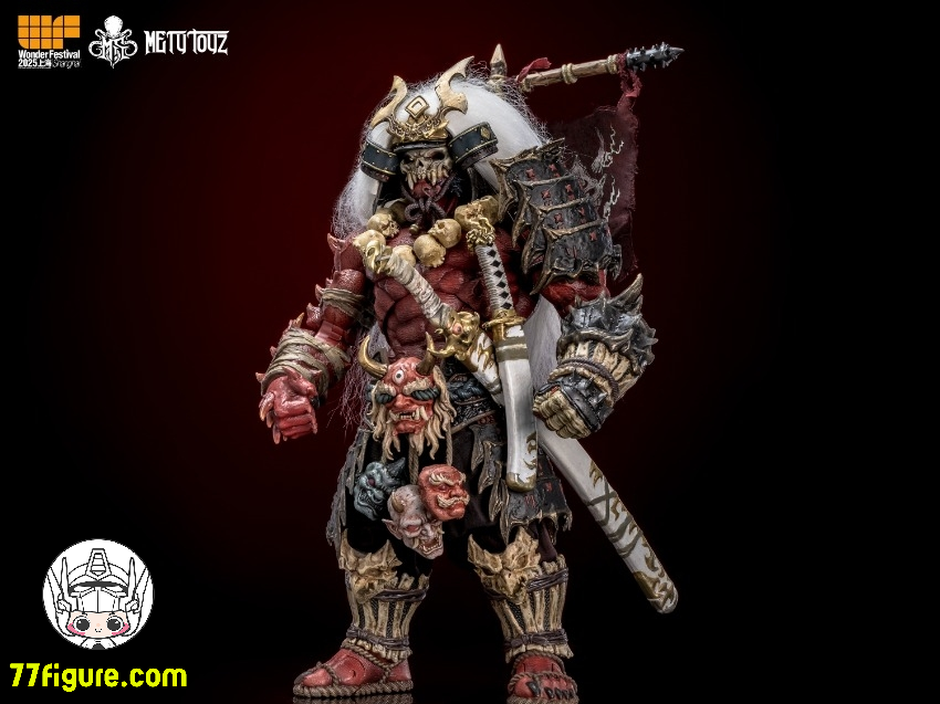 【予約商品】Mety Toyz 1/10  鬼滅修羅  滝川 紅鬼武士 WF2025 限定版 塗装済み可動フィギュア