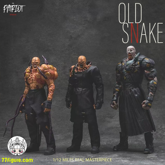 【予約商品】Patriot Studio 1/12 オールド・スネーク 第一形態&第二形態 セット 神秘のアイテム付き 塗装済み可動フィギュア