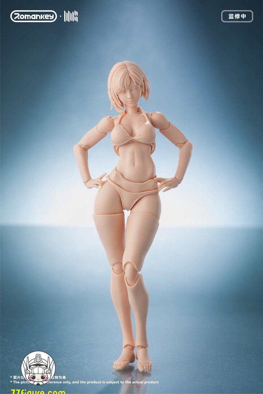 【予約商品】Romankey 1/12 UMS004 Mia 無塗装Ver. 可動女性素体