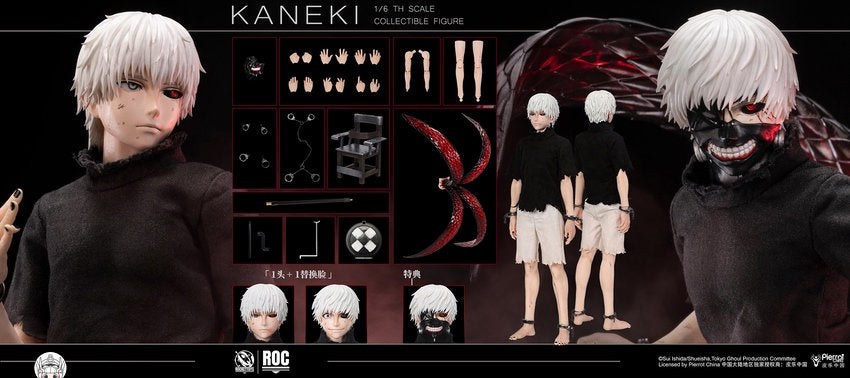 【予約商品】Rocket Toys 1/6『東京喰種トーキョーグール』金木研 覚醒Ver. 塗装済み可動フィギュア