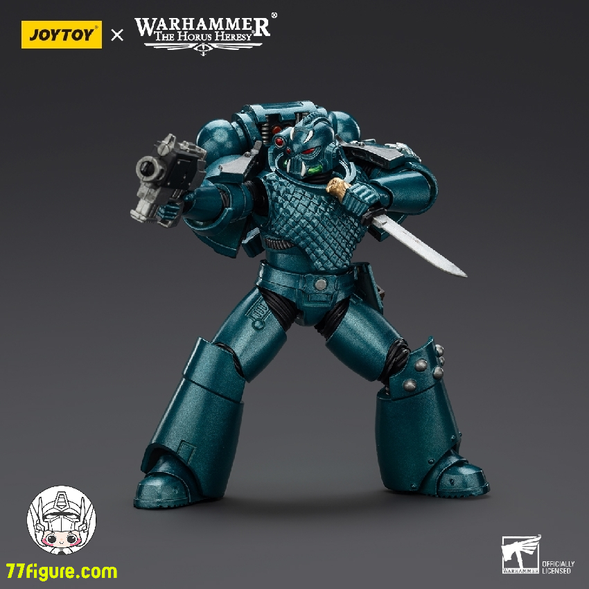 【品切れ】ジョイトイ JoyToy Source 1/18 『ウォーハンマー ホルスの異端』アルファ・レギオン ヘッドハンター ベインストライク コンビボルターとパワーダガー付き 塗装済み可動フィギュア
