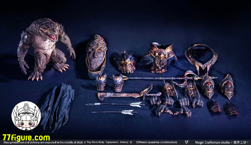 【予約商品】Magic Craftsman Studio 1/12 デザートクロコダイル ソベク 塗装済み可動フィギュア