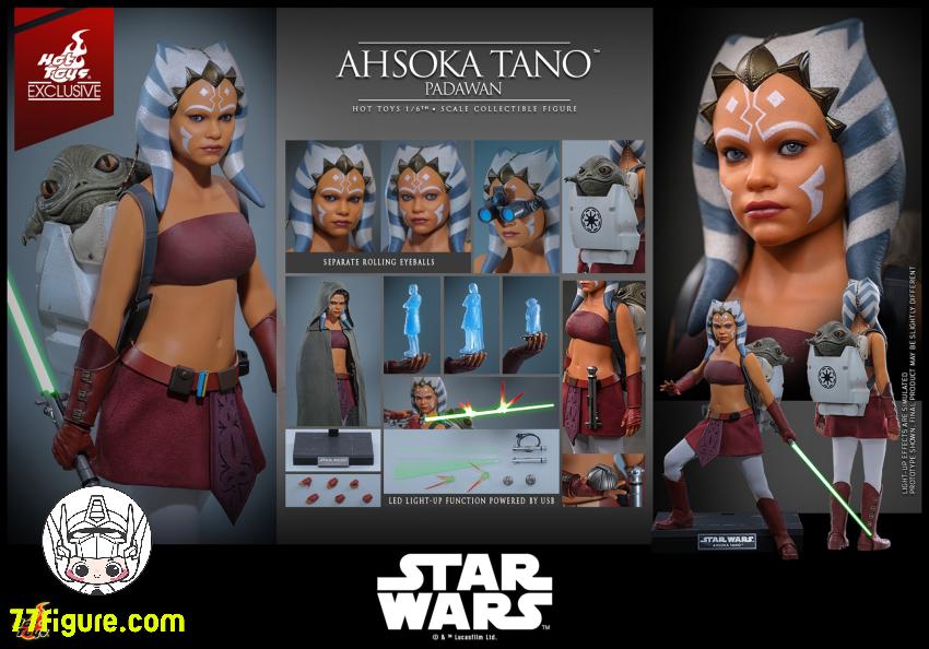 【予約受付終了】Hot Toys 1/6 TMS170 スター・ウォーズ：クローン・ウォーズ™ アソーカ・タノ 限定版 塗装済み可動フィギュア