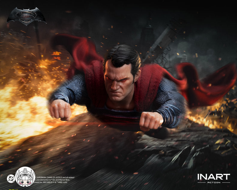 【予約商品】INART 1/12 HG M0005『バットマン vs スーパーマン：ジャスティスの誕生』スーパーマン 塗装済み可動フィギュア