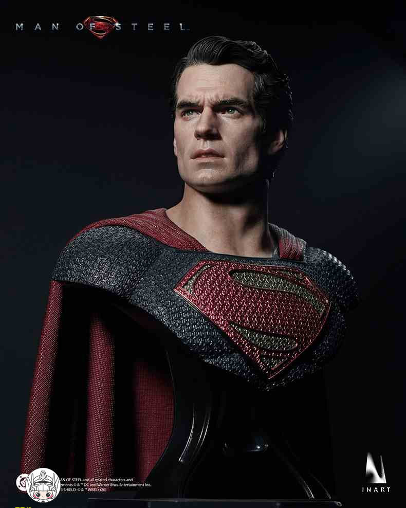 【予約商品】INART 1/6 AgA042 スーパーマン：マン・オブ・スティール スーパーマン ダブルヘッドスカルプトVer. 塗装済み可動フィギュア