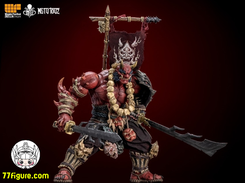 【予約商品】Mety Toyz 1/10  鬼滅修羅  滝川 紅鬼武士 WF2025 限定版 塗装済み可動フィギュア