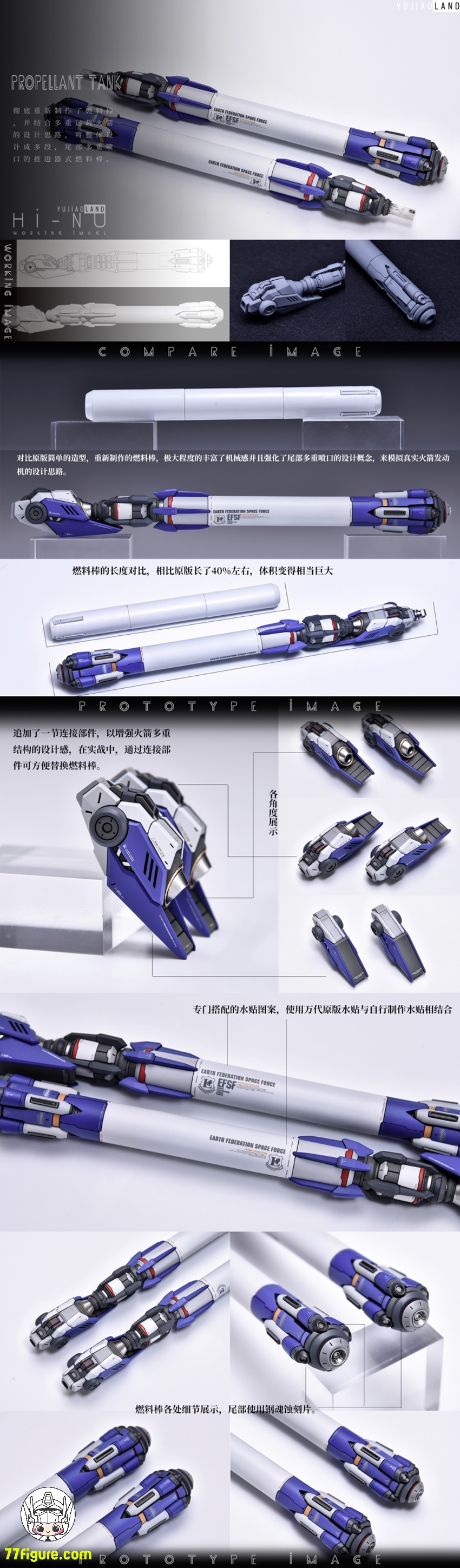 YuJiao Land 1/100 RX-93-v2 Hi-νガンダム用 アップグレード ガレージキット
