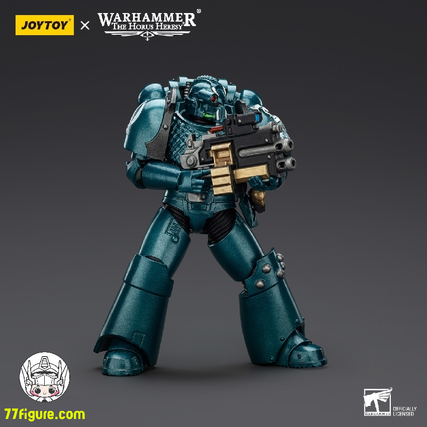 【品切れ】ジョイトイ JoyToy Source 1/18 『ウォーハンマー ホルスの異端』アルファ・レギオン ヘッドハンター ベインストライク コンビボルターとパワーダガー付き 塗装済み可動フィギュア