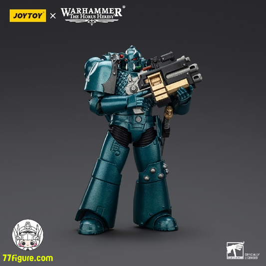 【品切れ】ジョイトイ JoyToy Source 1/18 『ウォーハンマー ホルスの異端』アルファ・レギオン ヘッドハンター ベインストライク コンビボルターとパワーダガー付き 塗装済み可動フィギュア