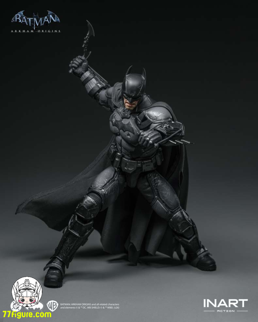 【予約商品】INART MAG G0007 バットマン: アーカム・オリジンズ バットマン バトル ダメージ バージョン 塗装済み可動フィギュア