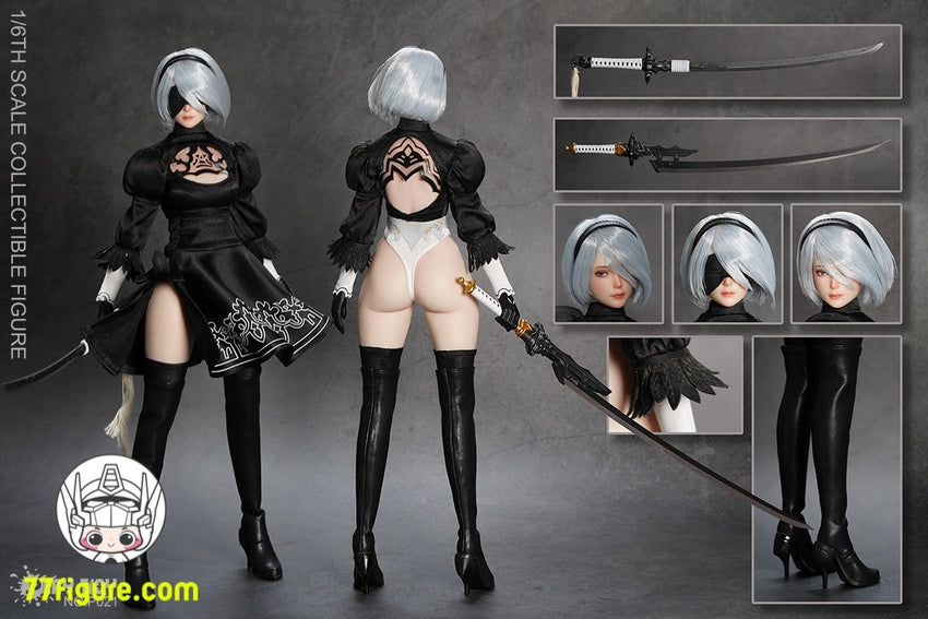 【先行販売】Play Toy プレイトイ 1/6 P021 セクシー 人型ロボット2B 塗装済み可動フィギュア