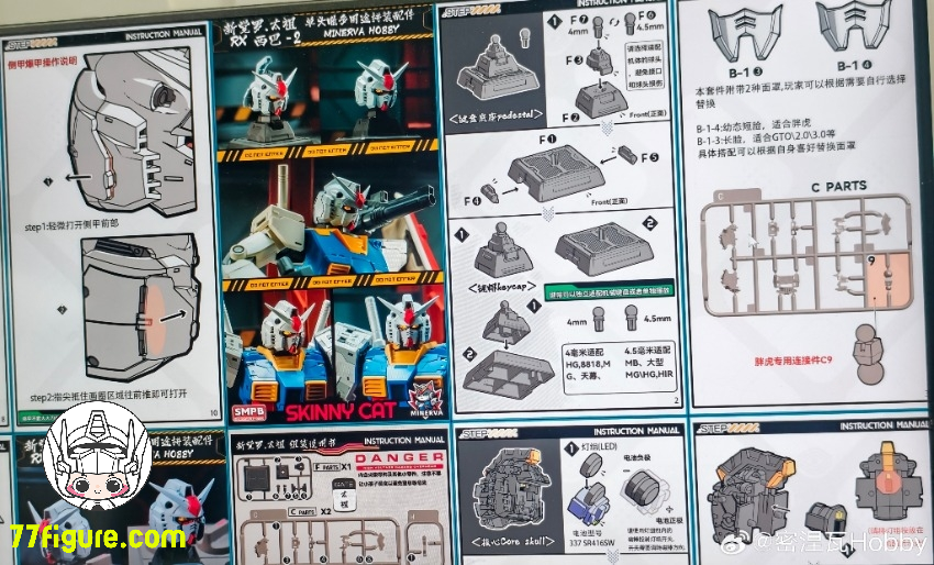 Minerva Hobby 1/100 SA06 ヘッドスカルプト アクセサリー プラモデル LED版