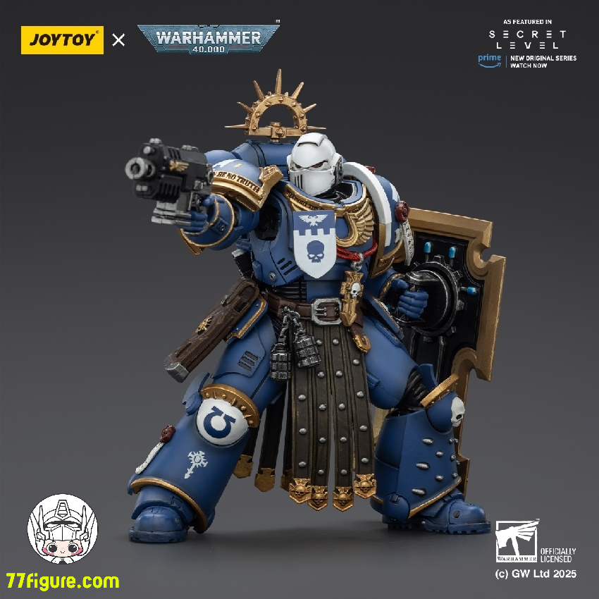 【予約商品】ジョイトイ JoyToy Source 1/18 『ウォーハンマー40K』ウルトラマリーンズ トルヴァルド パワーソード ストームシールドとボルトピストル付き 塗装済み可動フィギュア