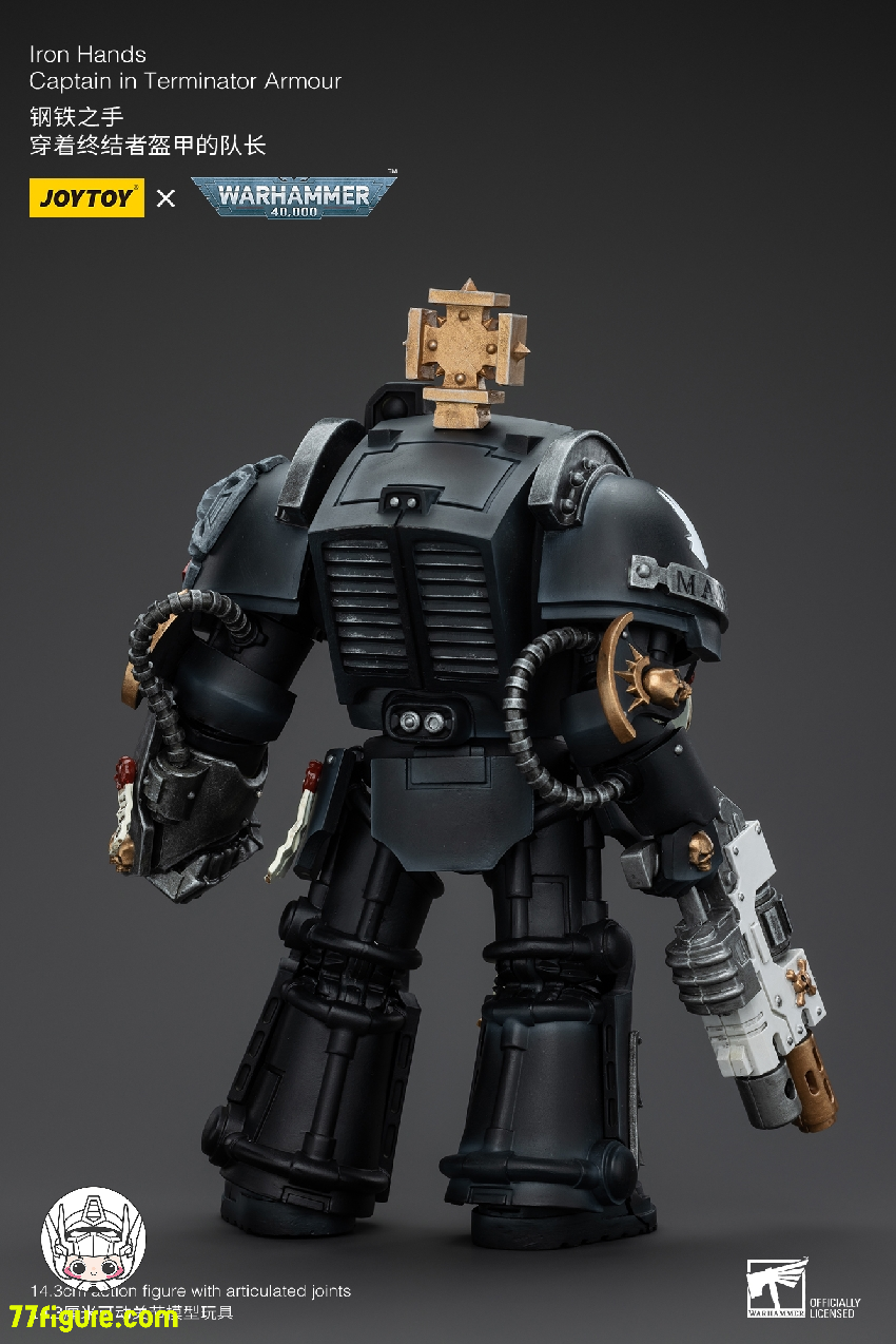 【品切れ】ジョイトイ JoyToy Source 1/18 『ウォーハンマー40K』アイアンハンド キャプテン ターミネーター アーマー着き 塗装済み可動フィギュア