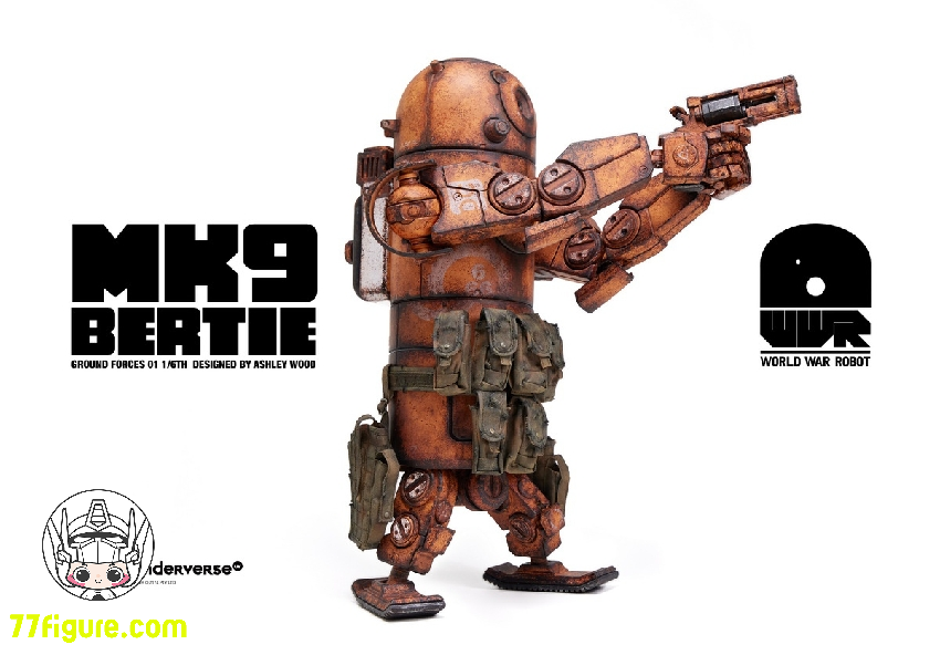 【予約商品】Underverse 1/6 UV202418 ワールド・ウォー・ロボット デザートアルファ バーティー MK9 塗装済み可動フィギュア