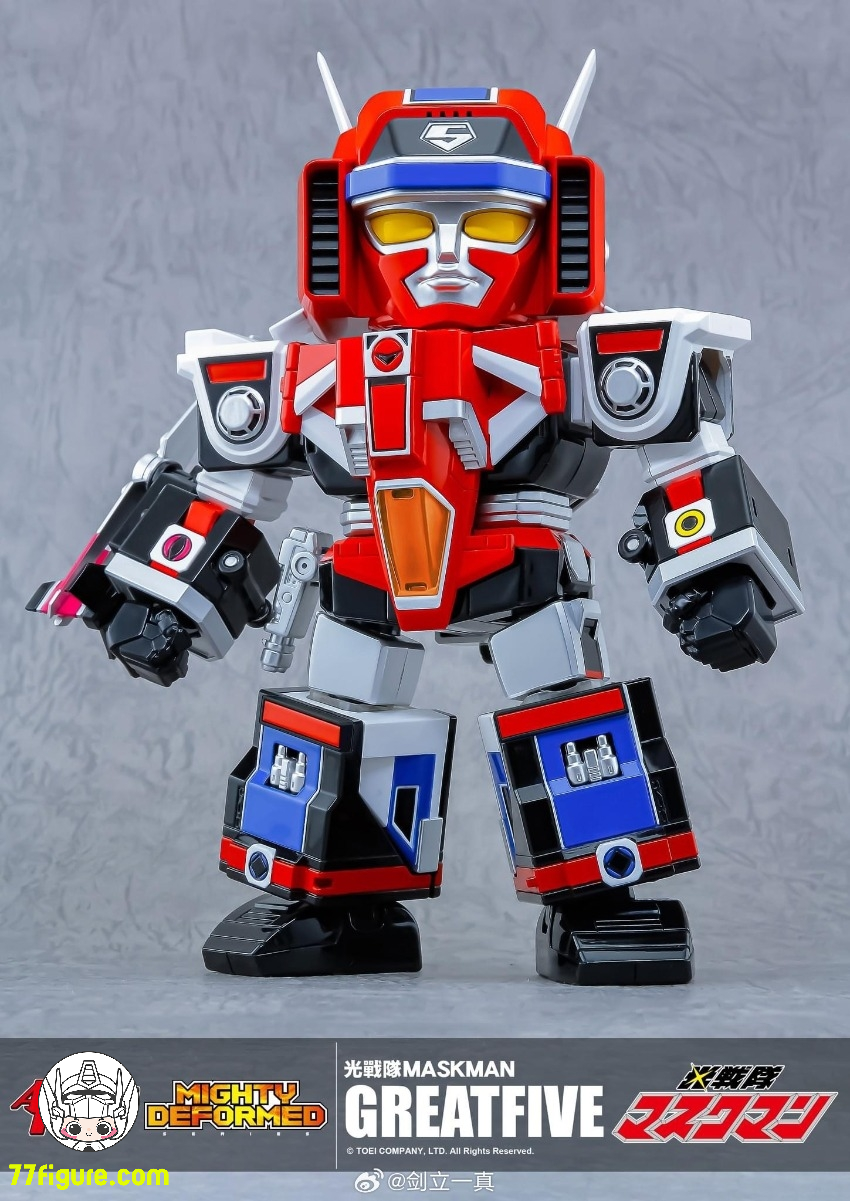 バンダイ 光戦隊マスクマン グレートファイブ マスキータンク Action Toys『光戦隊マスクマン』 マイティデフォルメ 5機合体