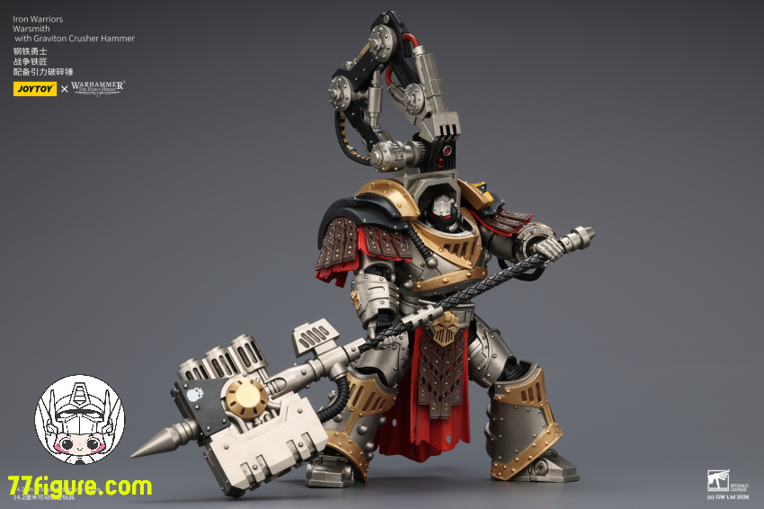 【予約商品】ジョイトイ JoyToy Source 1/18『ウォーハンマー ホルスの異端』アイアン ウォリアーズ ウォースミス グラビトンクラッシャーハンマー付き 塗装済み可動フィギュア