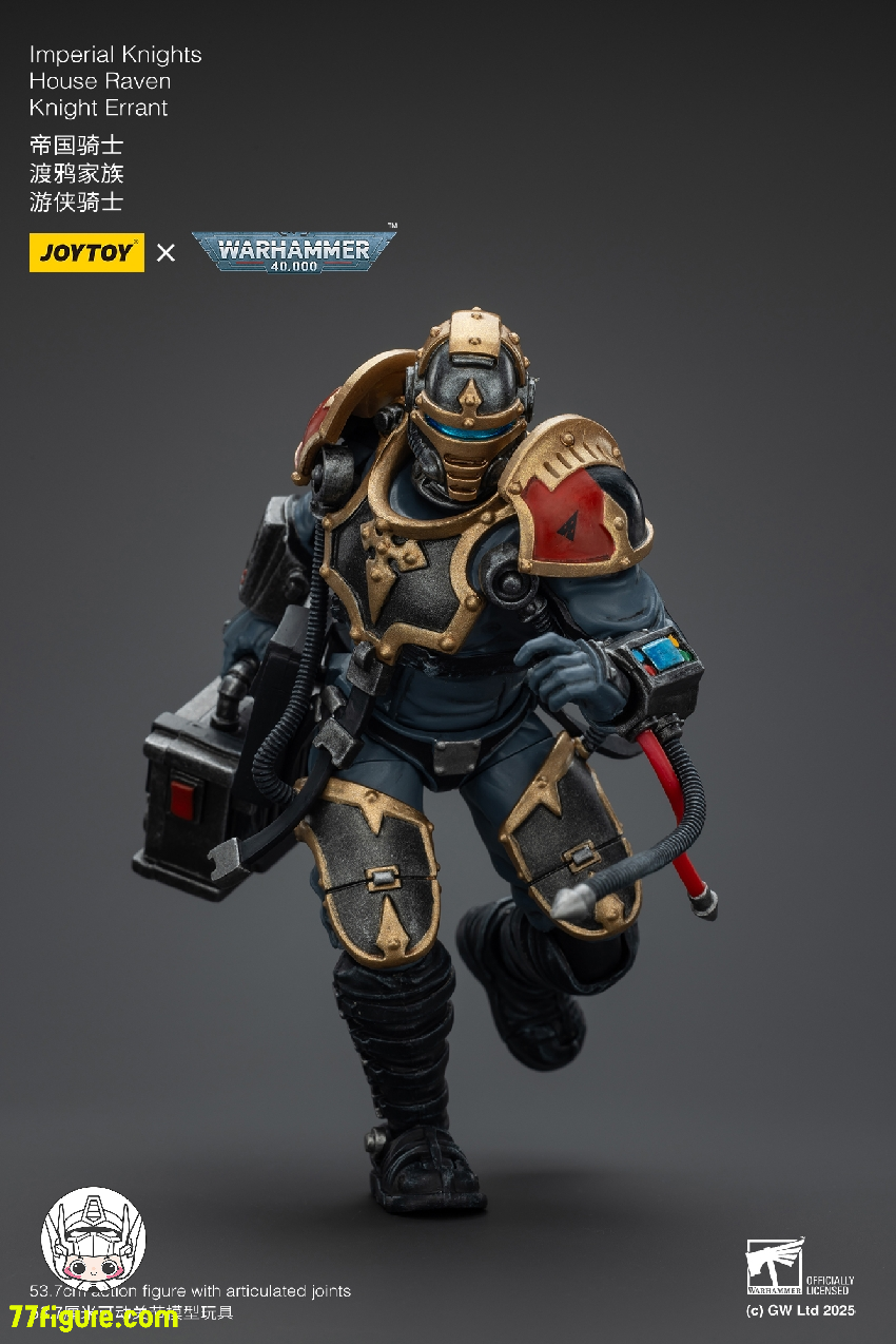 【予約商品】ジョイトイ JoyToy Source 1/18 『ウォーハンマー40K』インペリアル ナイト ハウス レイヴン ナイト エラント 塗装済み可動フィギュア