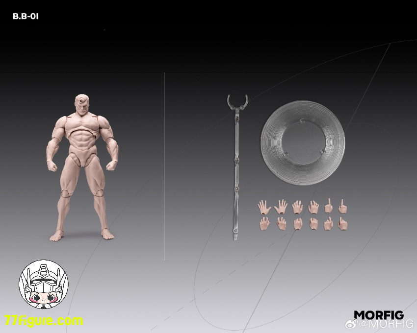 【先行販売】Morfig 1/12 男性ボディ素体Beta型：戦士 ホワイトスキンVer. 塗装済み可動フィギュア