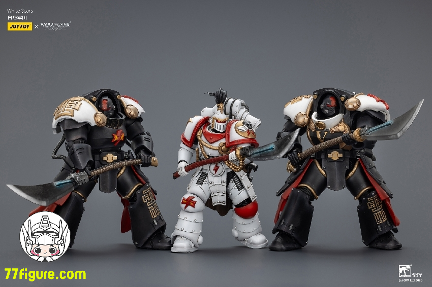 【予約商品】ジョイトイ JoyToy Source 1/18 『ウォーハンマー ホルスの異端』ホワイト スカーズ 三体セット 塗装済み可動フィギュア
