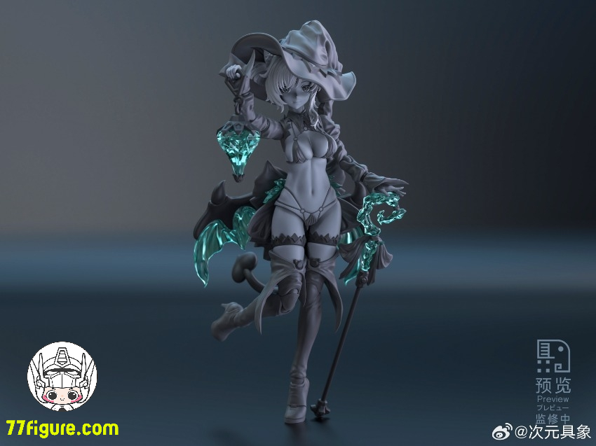 【先行販売】次元具像 1/12 見習い魔女 星川猫 塗装済み可動フィギュア