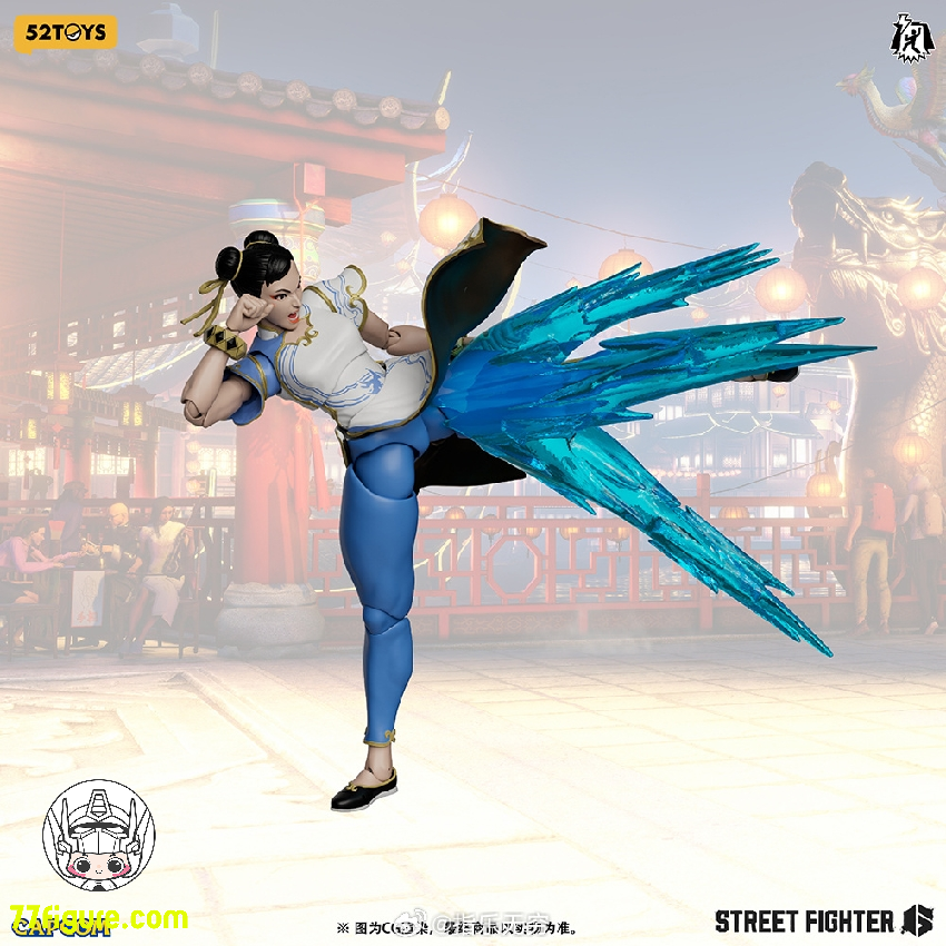 【予約商品】52TOYS 1/12 ライトニング ダンス ストリート ファイター 春麗 チャイナドレス Ver. 塗装済み可動フィギュア