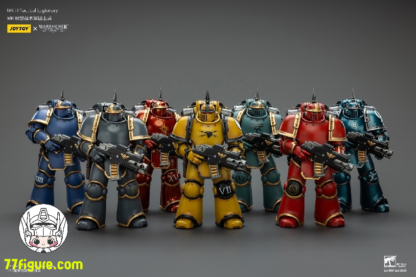 【予約商品】ジョイトイ JoyToy Source 1/18 『ウォーハンマー ホルスの異端』 MK III タクティカル レギオナリー 七体セット塗装済み可動フィギュア