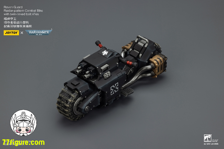 【予約商品】ジョイトイ JoyToy Source 1/18 『ウォーハンマー40K』レイヴンガード レイダーパターン コンバットバイク ツインリンクド・ボルトライフル付き