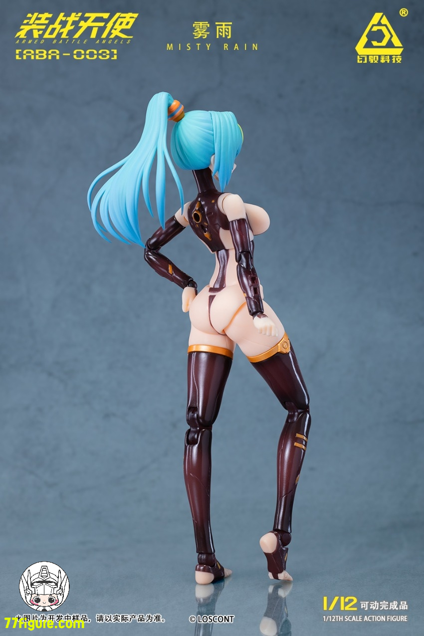 Loscont 1/12 ABA-003『装戦天使』霧雨 塗装済み可動フィギュア