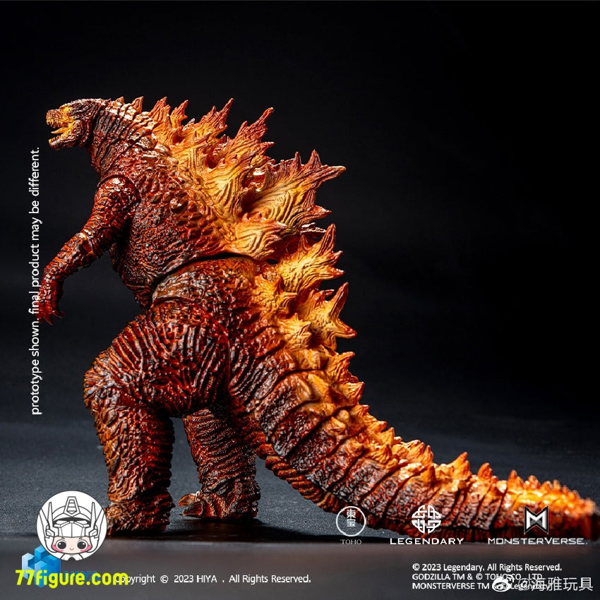 【品切れ】Hiya Toys Exquisite Basic シリーズ ゴジラ: キング・オブ・ザ・モンスター バーニング ゴジラ 塗装済み可動フィギュア