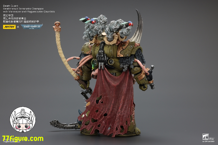 【予約商品】ジョイトイ JoyToy Source 1/18 『ウォーハンマー40K』デスガード デスシュラウド・ターミネーター・チャンピオン マンリーパーとプレイグスパーター・ガントレット付き 塗装済み可動フィギュア