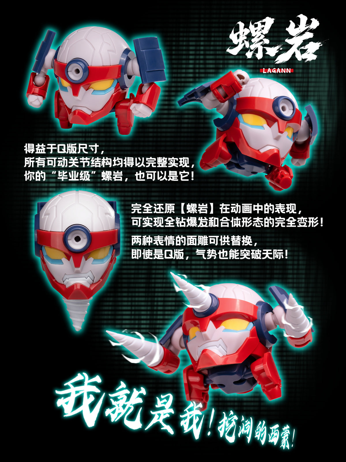 【予約商品】SOSKILL 1/12 SSK-TTGL-01 グレンラガン ちび超可動 プラモデル