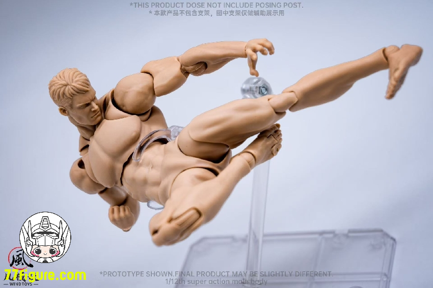 【先行販売】Wind Toys 1/12 可動男性素体「ナチュラルスキン」