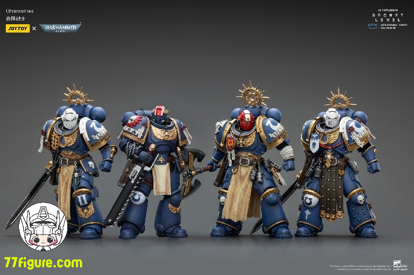 【予約商品】ジョイトイ JoyToy Source 1/18 『ウォーハンマー40K』ウルトラマリーンズ 四体セット 塗装済み可動フィギュア
